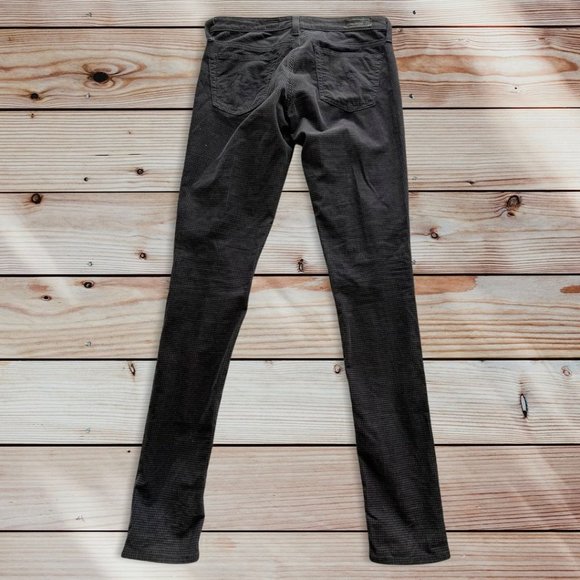 AG Adriano Goldschmied Houndstooth Corduroy Skinny Size 27 - Picture 6 of 10